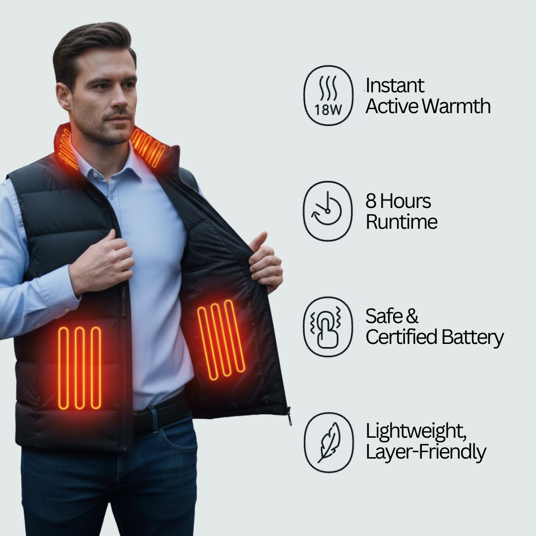 men's heated gilet